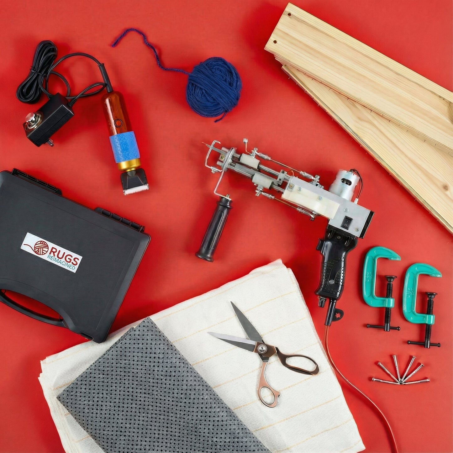 Tufting Starter Kit - (Tufting Machine, Frame, Clippers + MORE)