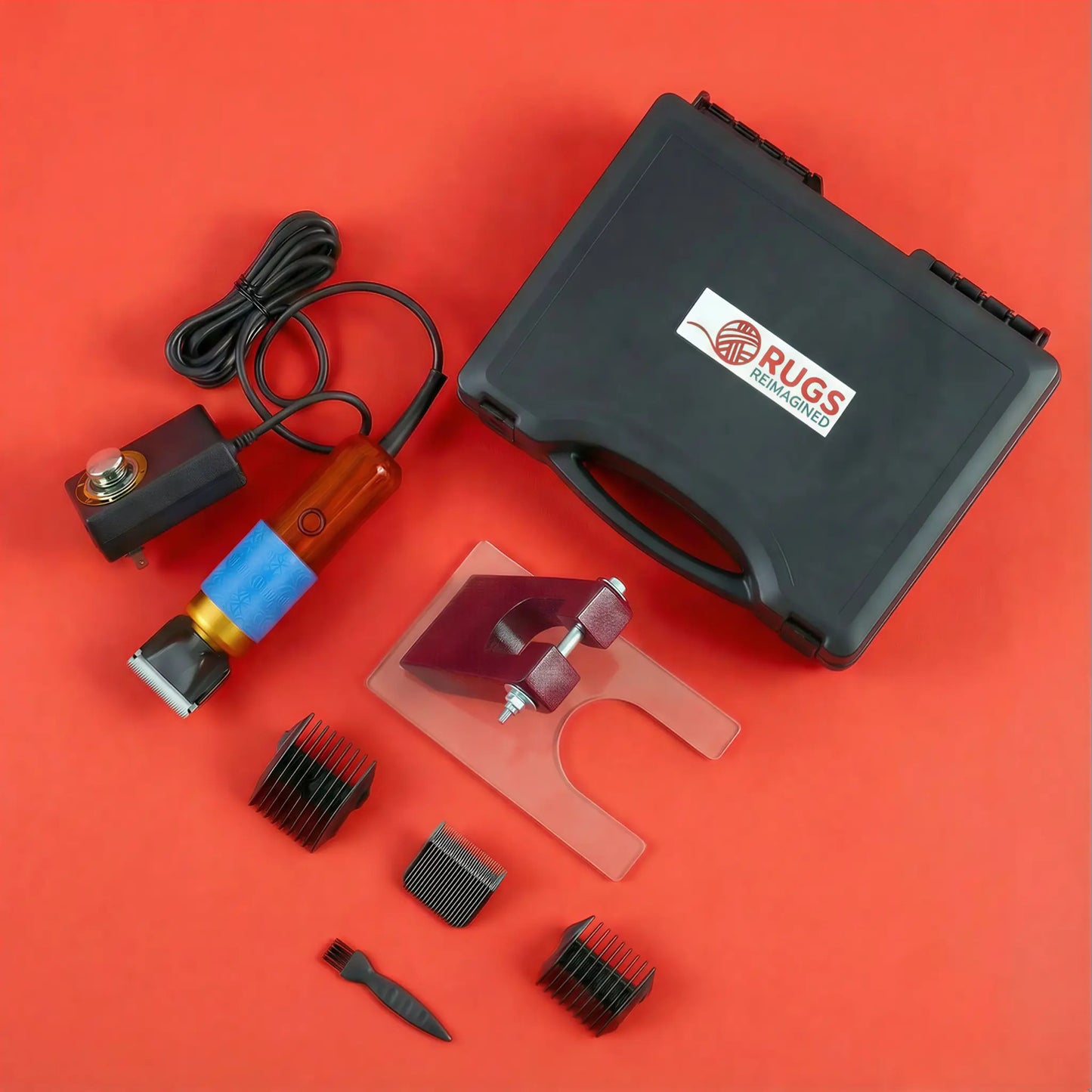 Rug Shaving Clippers + Flat Shearing Guide