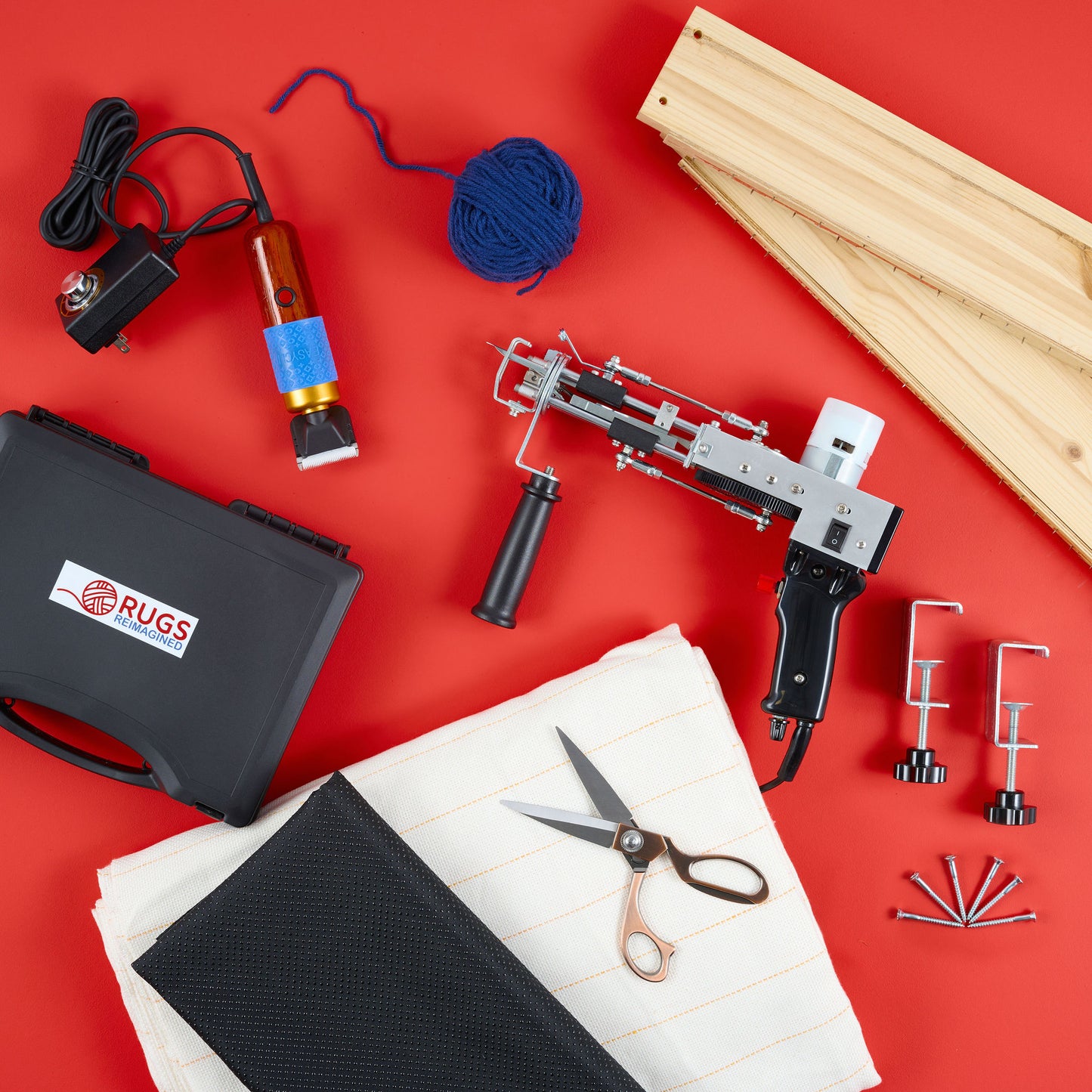 Tufting Starter Kit - (Tufting Machine, Frame, Clippers + MORE)